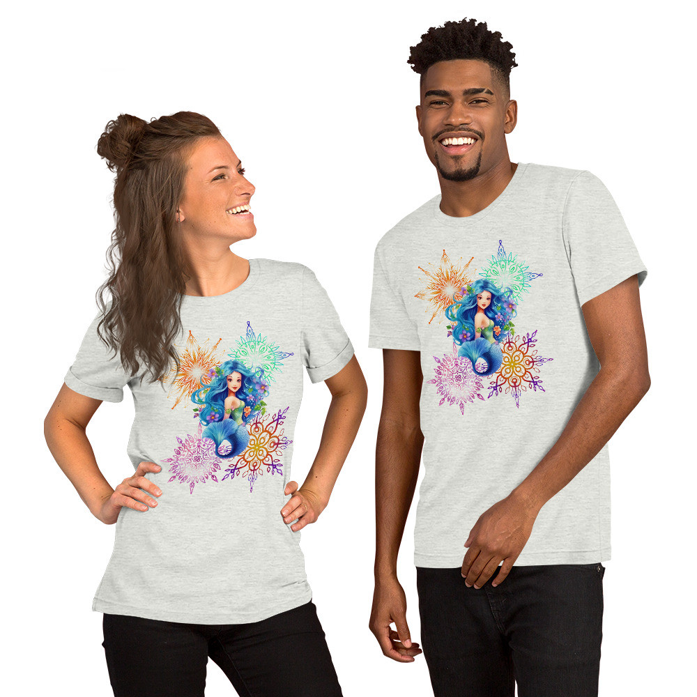 Tie-Dye Mandela Mermaid Unisex t-shirt