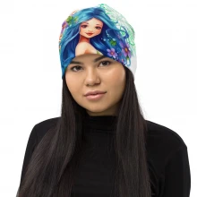 Tie-Dye Mandela MermaidAll-Over Print Beanie