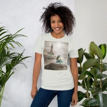 Mermaid Lighthouse Ocean Unisex t-shirt