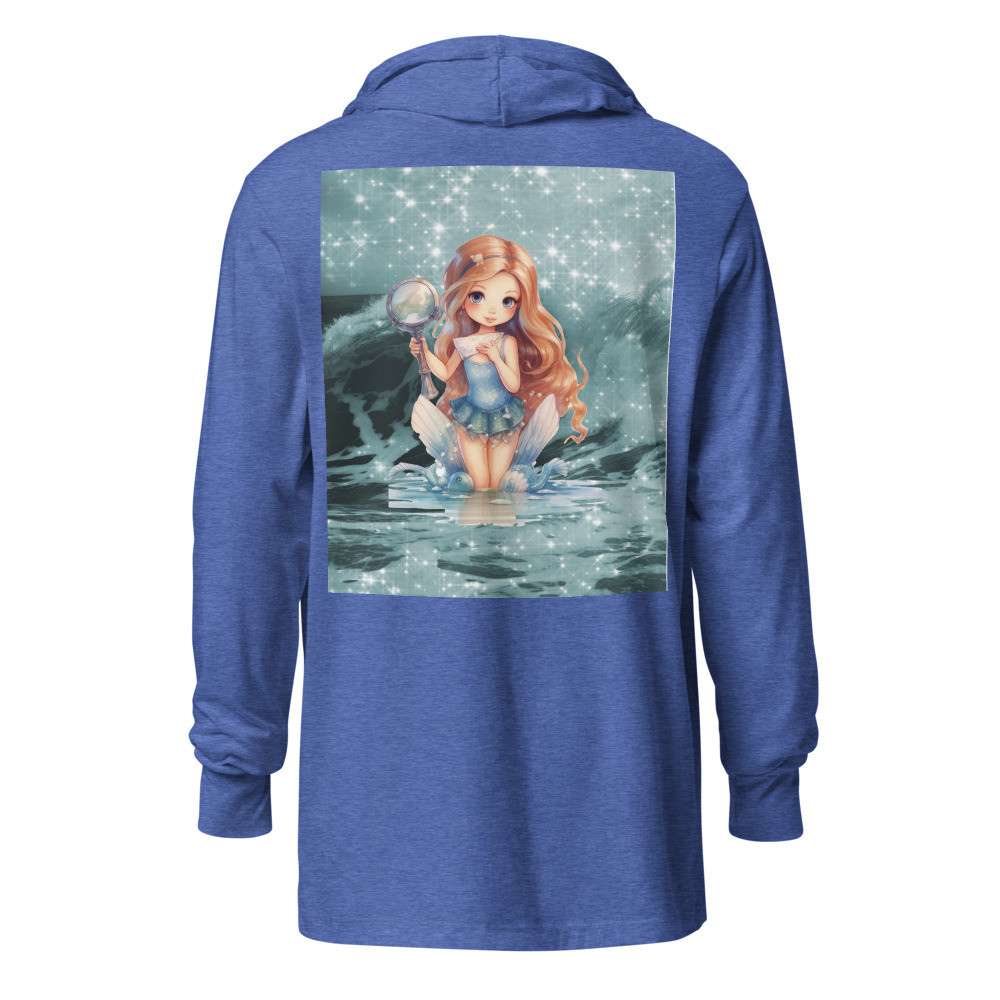 Mermaid Ocean Hooded long-sleeve tee
