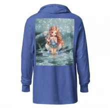 Mermaid Ocean Hooded long-sleeve tee