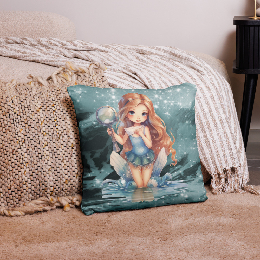 Mermaid Ocean  Basic Pillow