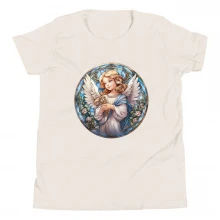 Angel Stained Glass Youth Short Sleeve T-Shirt