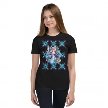Mermaid Tie Dye Mandela Youth Short Sleeve T-Shirt
