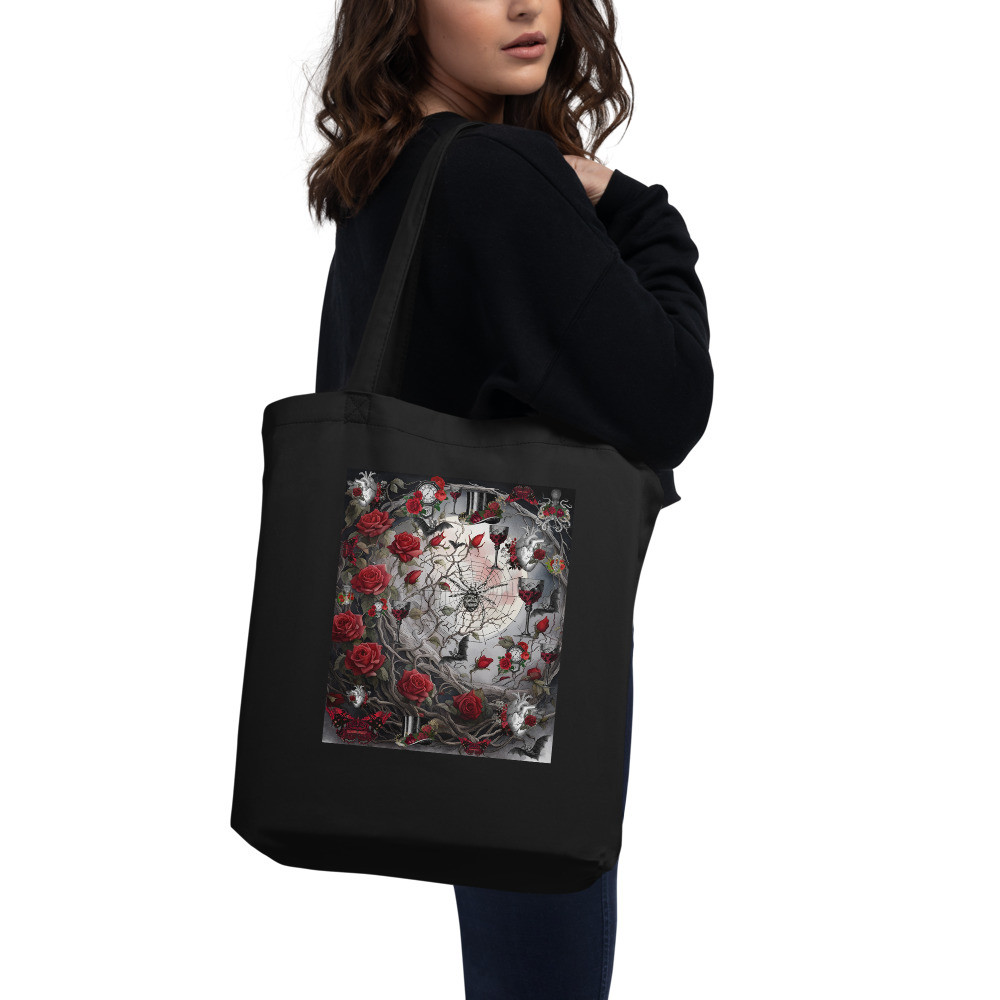 Gothic Moon Eco Tote Bag