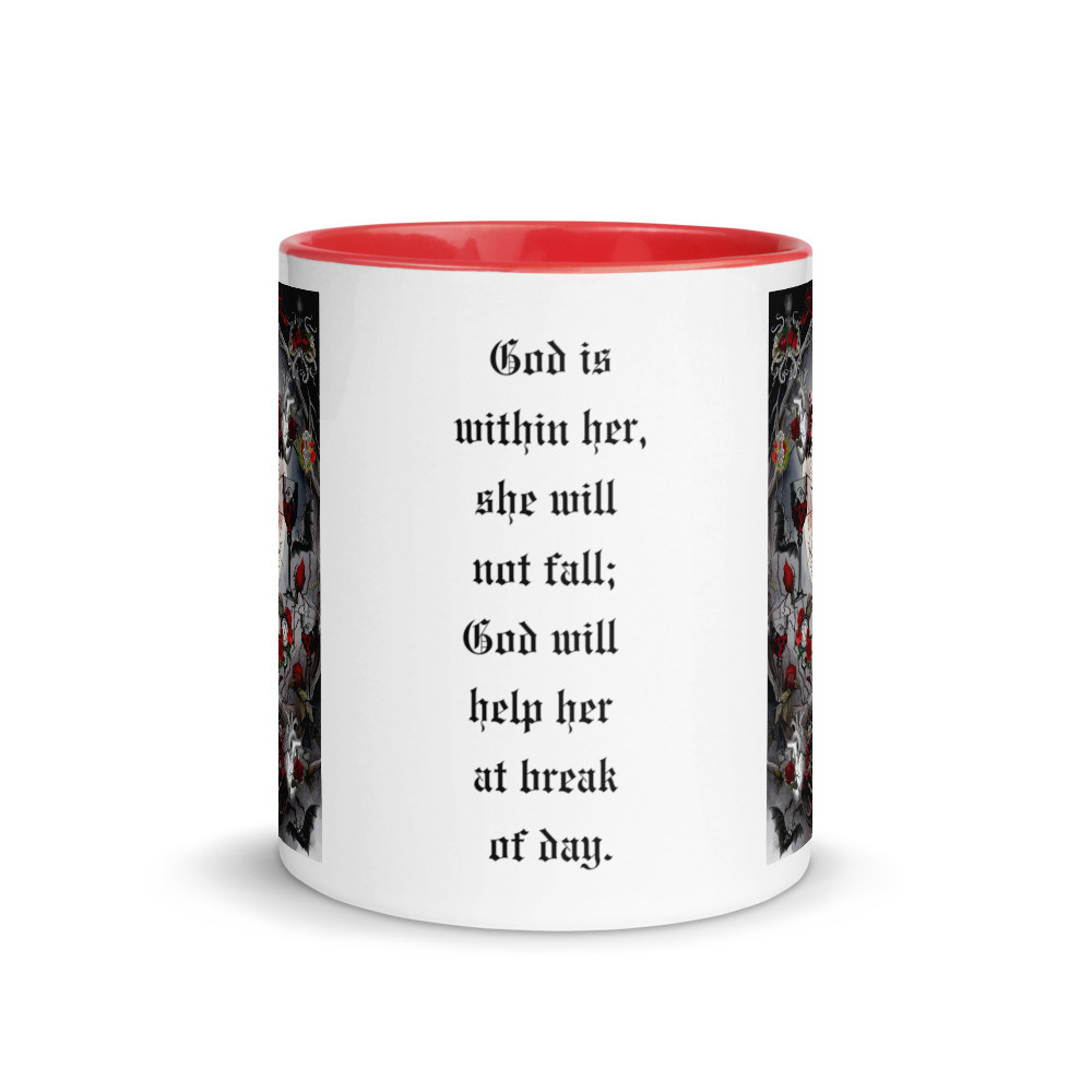 Gothic Moon Mug with Color Inside