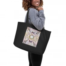 Time Large organic tote bag