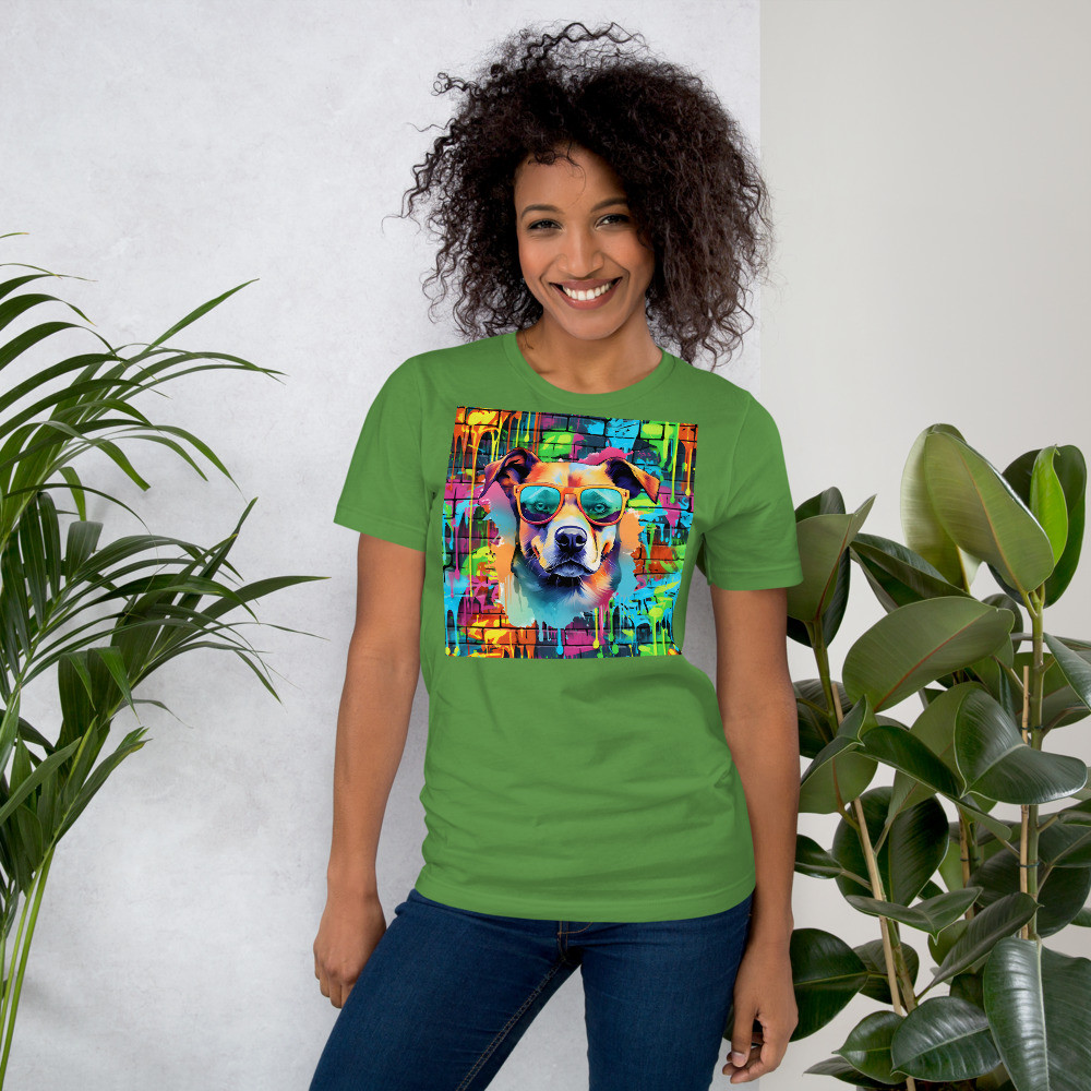 Cool Dog Graffiti Unisex t-shirt
