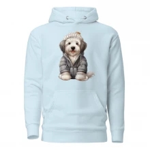 Winter-Old English Sheep Dog Unisex Hoodie
