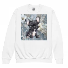 French Bulldog Youth crewneck sweatshirt