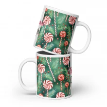 Christmas Candy White glossy mug