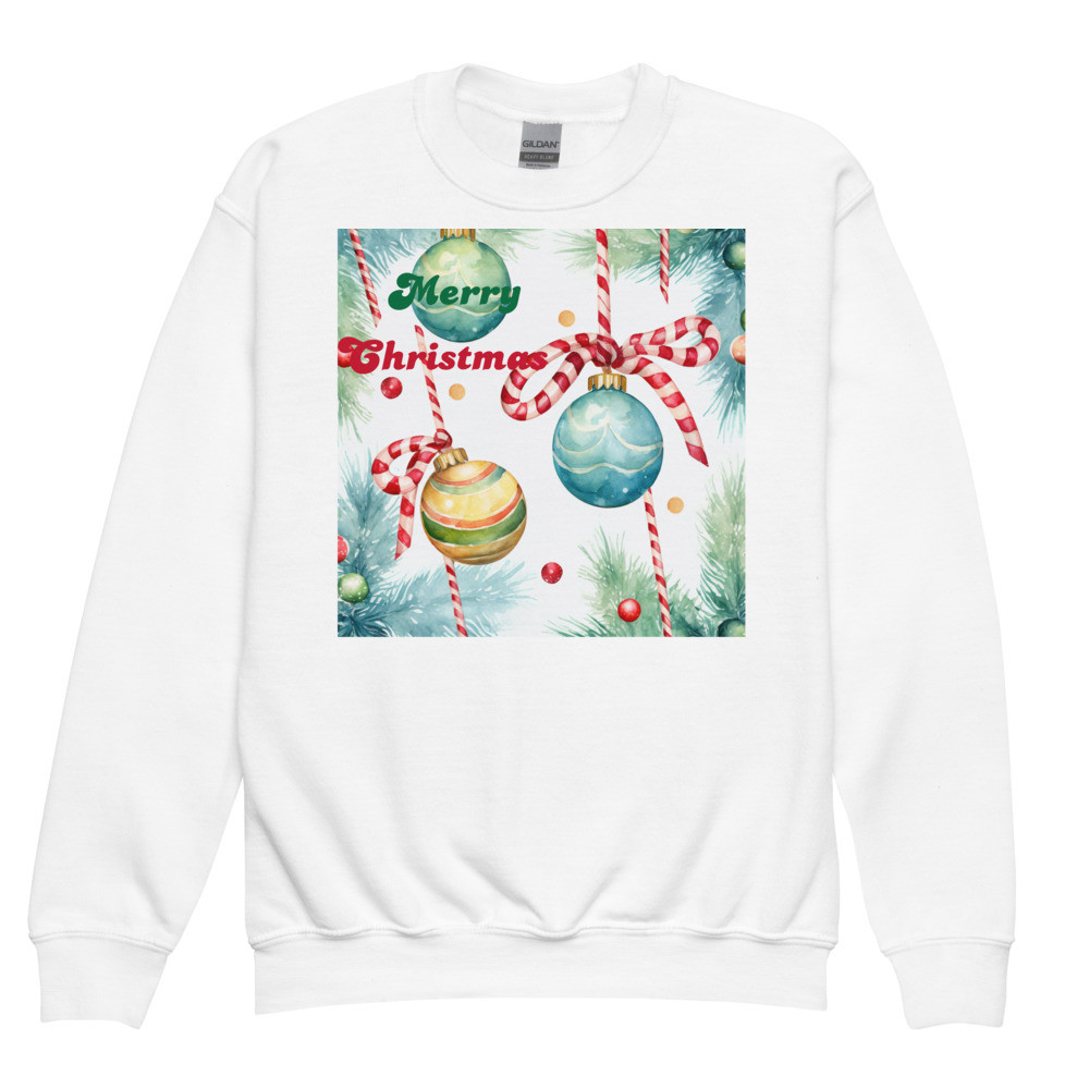 Christmas Candy Youth crewneck sweatshirt