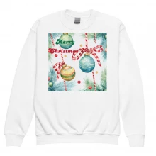 Christmas Candy Youth crewneck sweatshirt