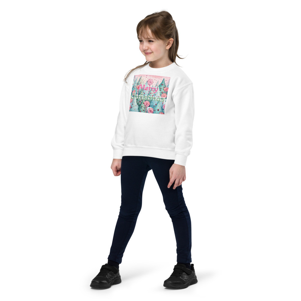 Christmas Candy Youth crewneck sweatshirt