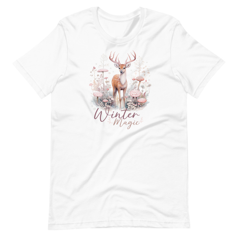 Deer, Winter Magic Unisex t-shirt