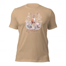 Deer, Winter Magic Unisex t-shirt