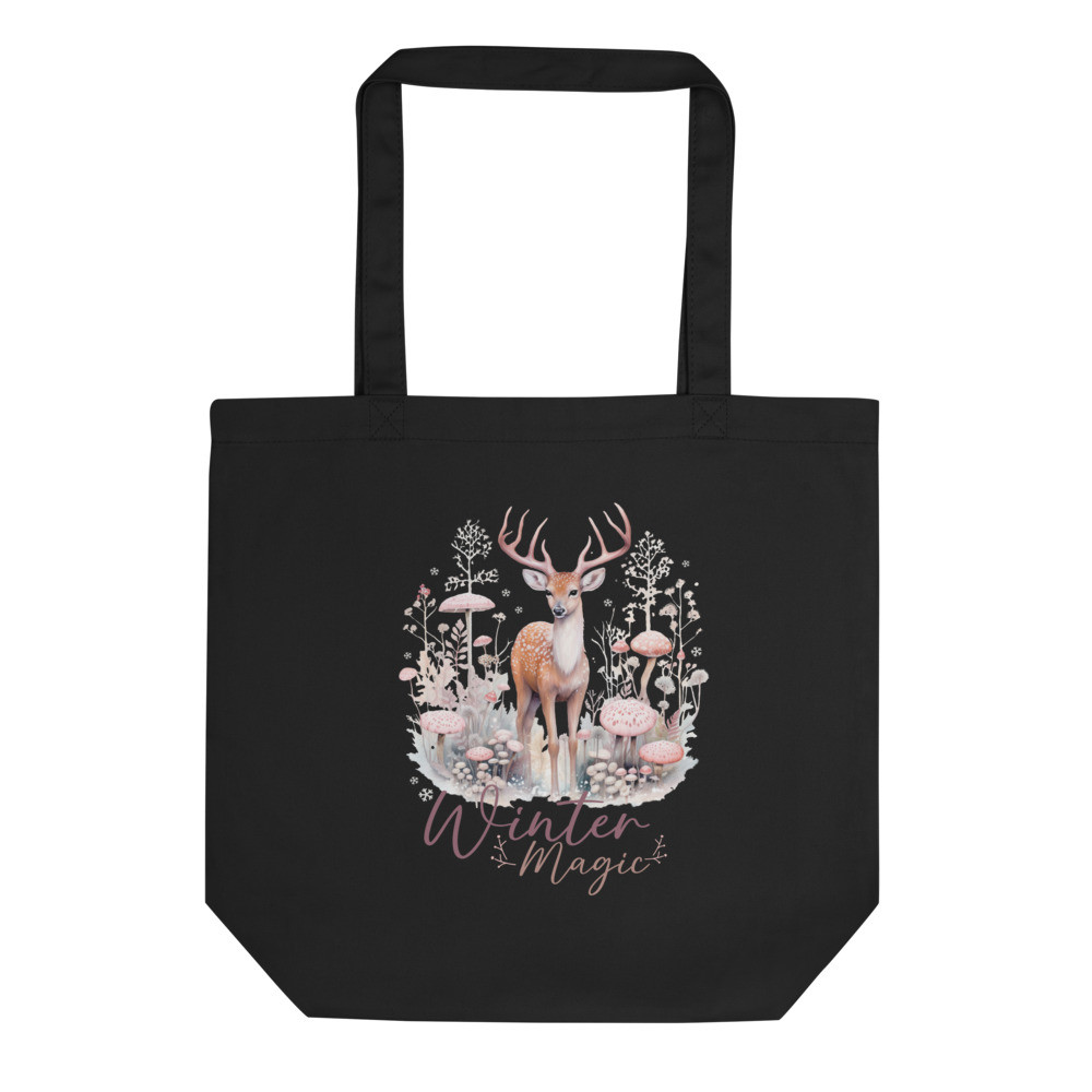 Deer, Winter Magic Eco Tote Bag
