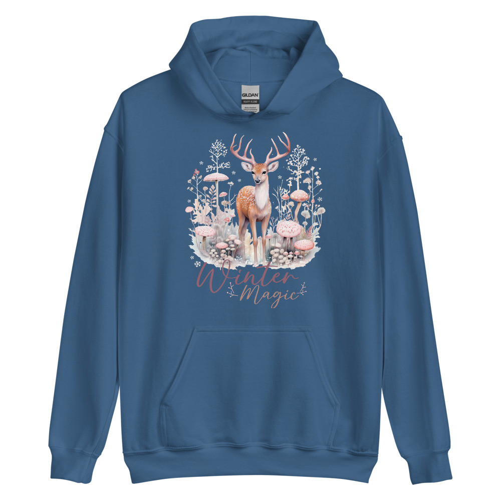 Deer, Winter Magic Unisex Hoodie