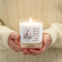 Deer, Winter Magic Glass jar soy wax candle