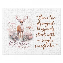 Deer, Winter Magic Jigsaw puzzle