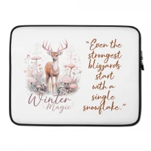 Deer, Winter Magic Laptop Sleeve