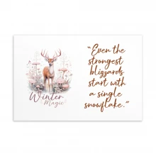 Deer, Winter Magic Standard Postcard