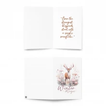 Deer, Winter Magic Greeting card