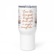 Deer, Winter Magic Travel mug with a handle