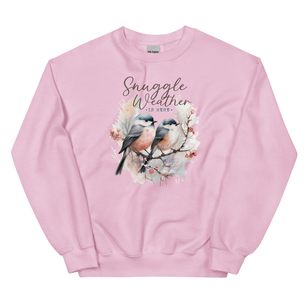 Winter, Birds, Snuggle Weather Unisex Sweatshirt