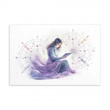 Pastel Dreamy Astronomer Standard Postcard