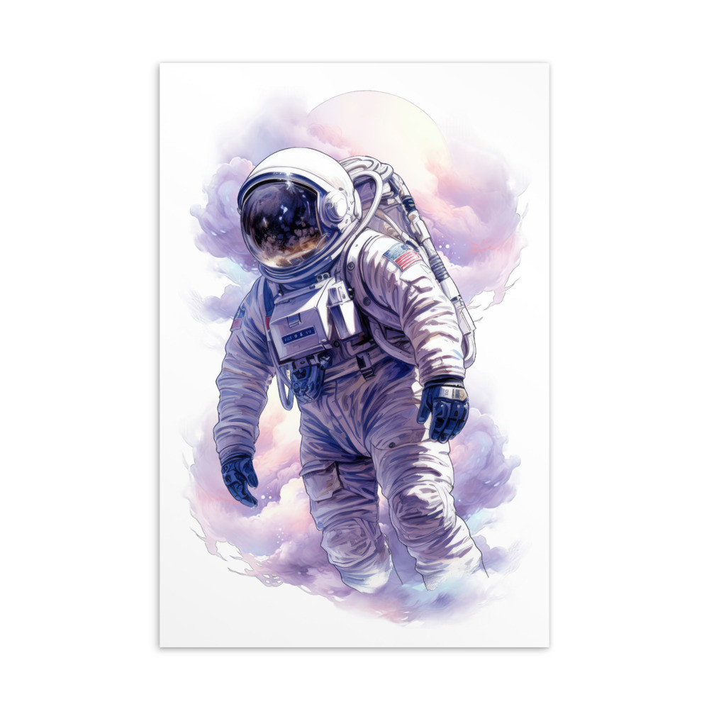 Pastel Dreamy Astronomer Standard Postcard