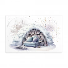 Pastel Dreamy Astronomer Standard Postcard