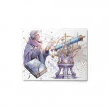 Pastel Dreamy Astronomer Metal prints