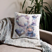 Pastel Dreamy Astronomer Basic Pillow