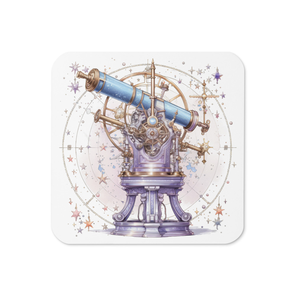 Pastel Dreamy Astronomer Cork-back coaster