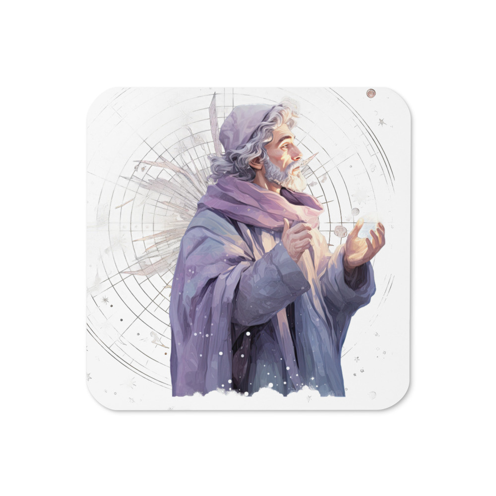 Pastel Dreamy Astronomer Cork-back coaster