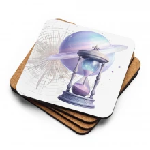 Pastel Dreamy Astronomer Cork-back coaster