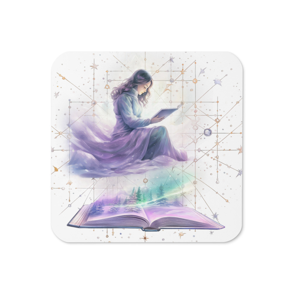 Pastel Dreamy Astronomer Cork-back coaster