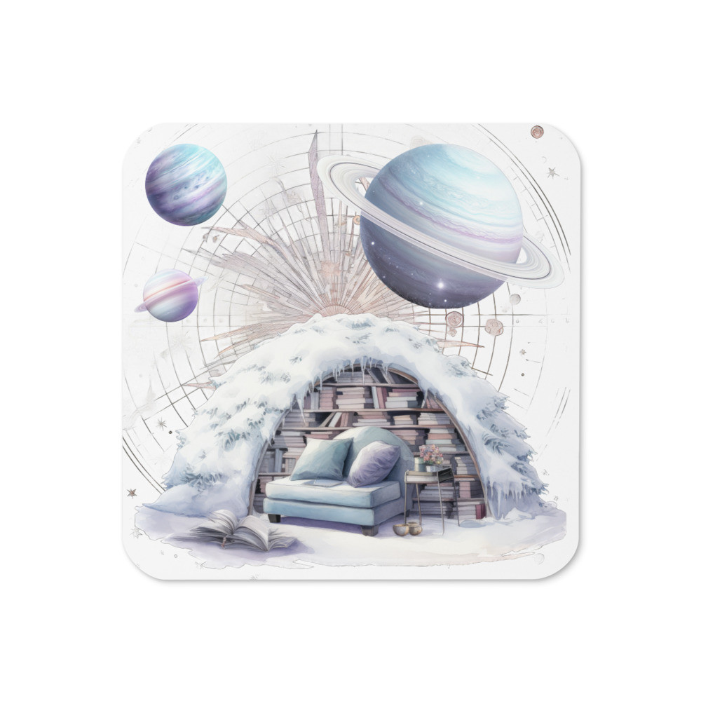 Pastel Dreamy Astronomer Cork-back coaster