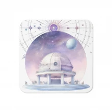 Pastel Dreamy Astronomer Cork-back coaster