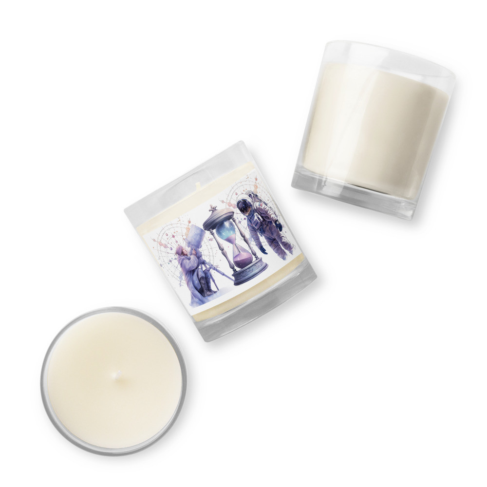 Pastel Dreamy Astronomer Glass jar soy wax candle