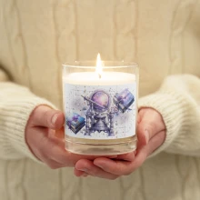 Pastel Dreamy Astronomer Glass jar soy wax candle