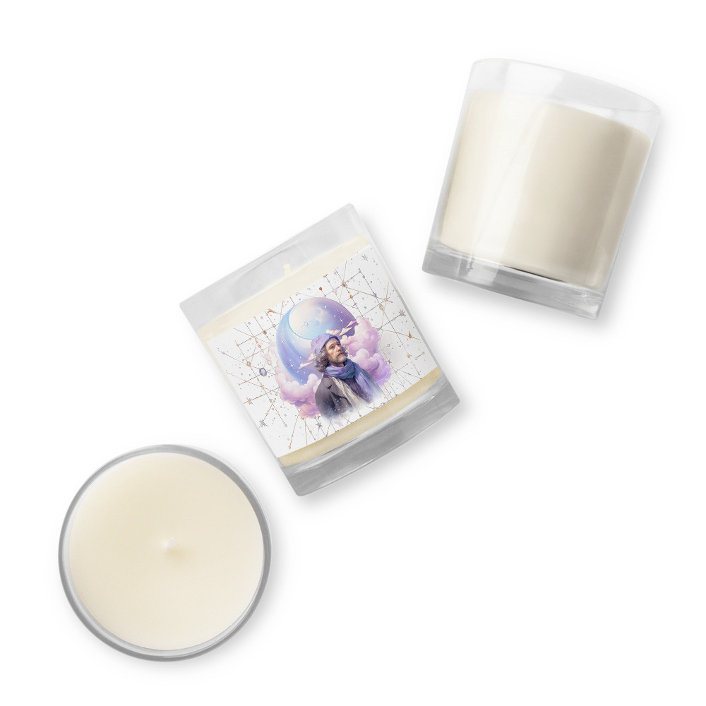 Pastel Dreamy Astronomer Glass jar soy wax candle