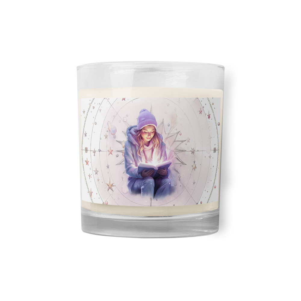 Pastel Dreamy Astronomer Glass jar soy wax candle