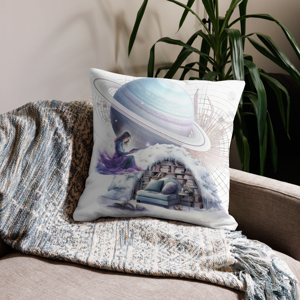 Pastel Dreamy Astronomer Premium Pillow Case