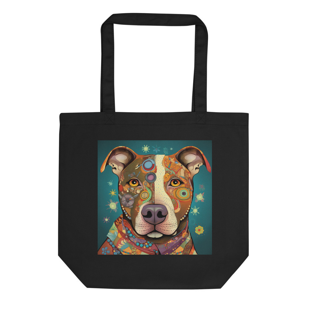 Pit Bull Whimsical Eco Tote Bag