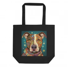 Pit Bull Whimsical Eco Tote Bag