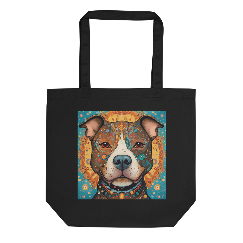 Pit Bull Whimsical Eco Tote Bag