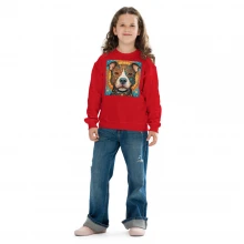 Pit Bull Whimsical Youth crewneck sweatshirt
