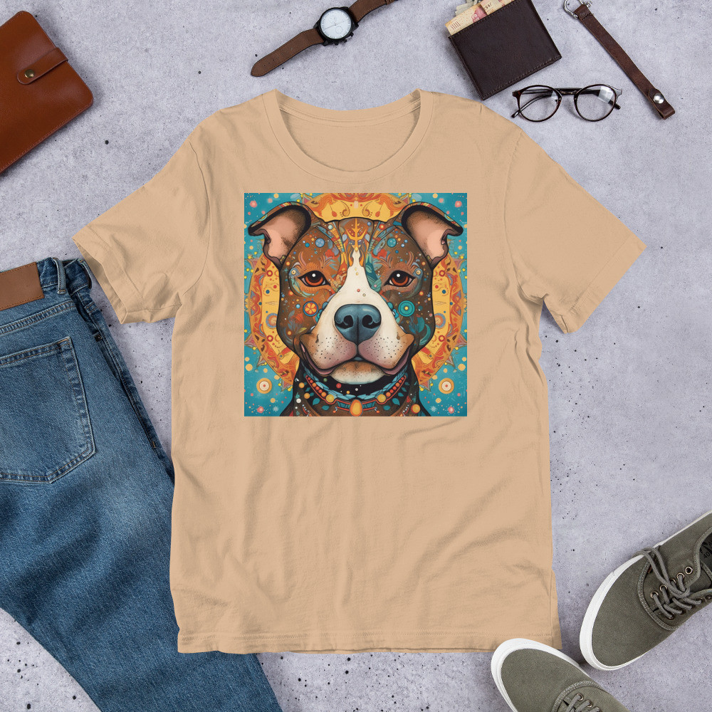 Pit Bull Whimsical Unisex t-shirt